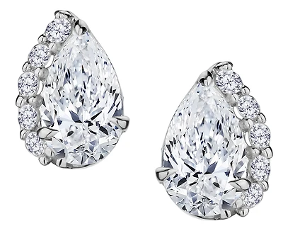 .56 Carat of Lab Grown Diamonds "Pear" Shape Earrings, 10kt Yellow Gold.....................NOW