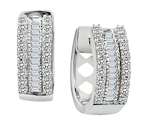 .26 Carat of Diamonds "Huggie" Earrings, Silver.....................NOW