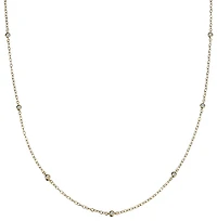 .13 Carat of Diamonds Bezel Set Diamond Necklace, 14kt Yellow Gold.....................NOW