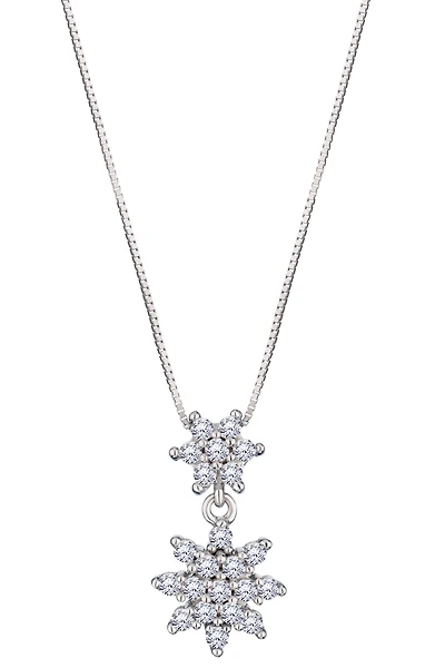 .33 Carat Of Lab Grown Diamonds "Flower" Pendant, 10kt White Gold.....................NOW