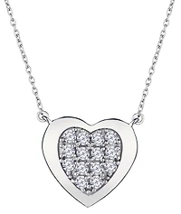 76 Carat of Lab Grown Diamonds Heart Pendant