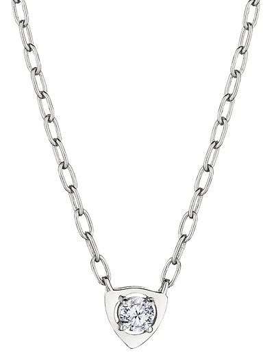 .20 Carat of Lab Grown Diamond Triangle Necklace, Sterling Silver.....................NOW