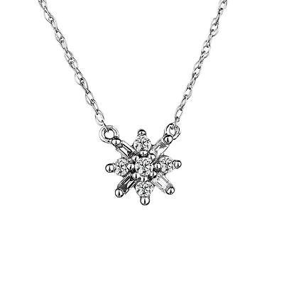 10 Carat of Diamonds "Snowflake" Pendant