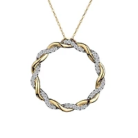 .20 Carat of Diamonds "Circle of Love" Pendant, 10kt Yellow Gold......................NOW