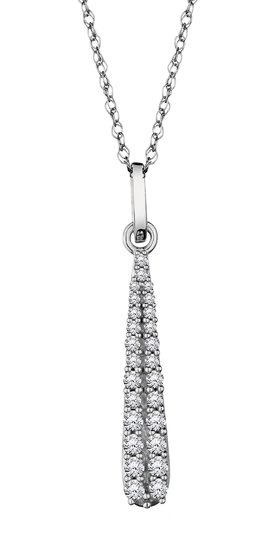 .25 Carat of Diamonds "Icicle" Pendant, 10kt White Gold.....................NOW