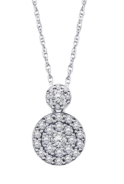 .25 Carat of Diamonds Pendant, 10kt White Gold.....................NOW