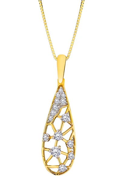 .20 Carat Of Lab Grown  Diamonds Pendant, 10kt Yellow Gold.....................NOW