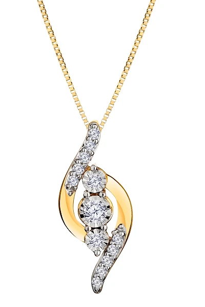 40 Carat of Lab Grown Diamonds "Past, Present, Future" Pendant