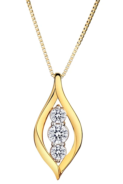 25 Carat of Lab Grown Diamonds "Past, Present, Future" Pendant