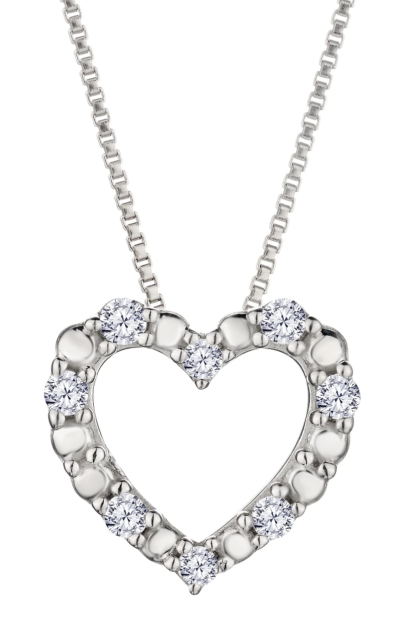 10 Carat of Lab Grown Diamonds Heart Pendant