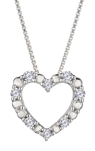 10 Carat of Lab Grown Diamonds Heart Pendant