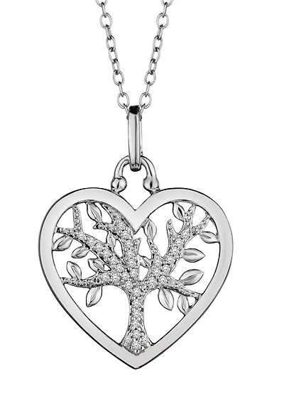 .15 Carat of Diamonds "Tree of Life" Family Pendant, Sterling Silver.....................NOW