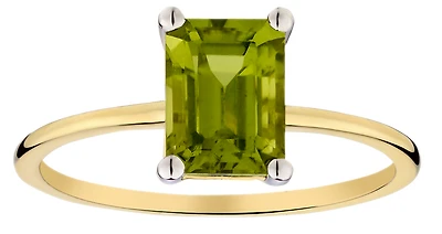 1.90 Carat of Genuine Peridot Ring, 10kt Yellow Gold.....................NOW