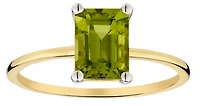 1.90 Carat of Genuine Peridot Ring, 10kt Yellow Gold.....................NOW