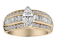 1.50 Carat of Diamonds Ring, 14kt Yellow Gold.....................NOW