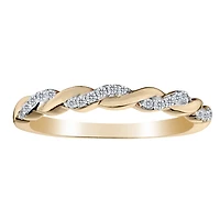.15 Carat of Diamonds "Love Weaves" Band, 14kt Yellow Gold.....................NOW