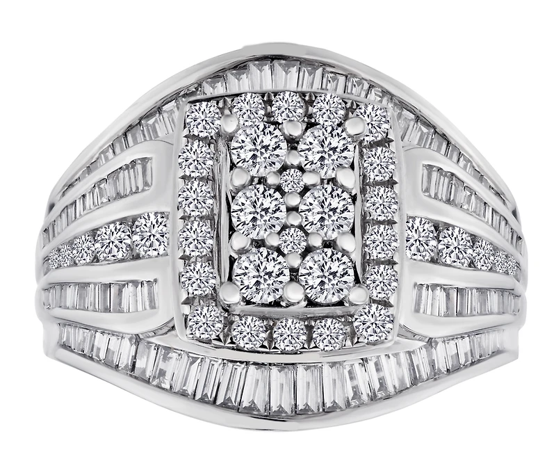 1.72 Carat of Diamonds "Dream" Ring, 14kt White Gold.....................NOW