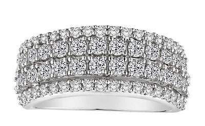 1.50 Carat of Diamonds Anniversary Band, 14kt White Gold.....................NOW