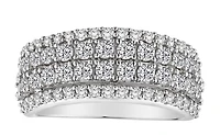 1.50 Carat of Diamonds Anniversary Band, 14kt White Gold.....................NOW