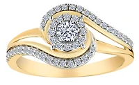 .40 Carat of Diamonds "Swirl" Ring, 10kt Yellow Gold.....................NOW