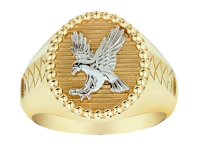 Eagle Gentleman's Ring, 10kt Two Tone.....................NOW