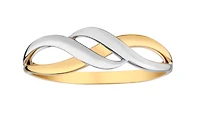 10kt Two Tone Twist Ring.....................NOW