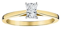 .45 Carat of Lab Grown Diamond Radiant Cut Solitaire Ring, 10kt Yellow Gold.....................NOW