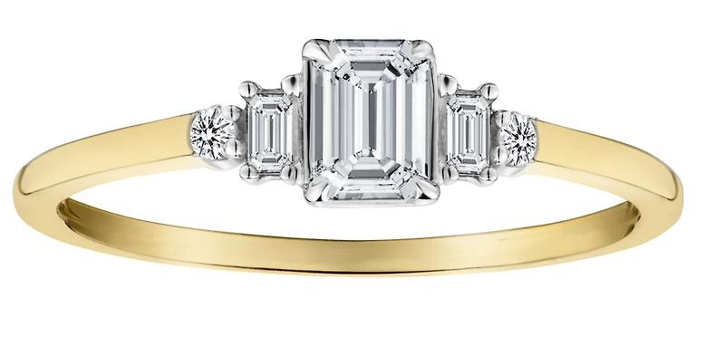 .40 Carat of Lab Grown Diamonds Engagement Ring, 10kt Two Tone.....................NOW