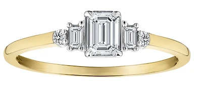 .40 Carat of Lab Grown Diamonds Engagement Ring, 10kt Two Tone.....................NOW