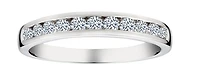 .50 Carat of Lab Grown Diamonds Channel Set Band Ring, Silver.....................NOW