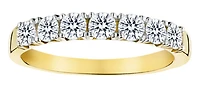 .75 Carat of Lab Grown Diamonds Band Ring, 10kt Yellow Gold.....................NOW