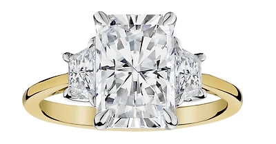 Carat of Lab Grown Diamonds "Past, Present, Future" Engagement Ring