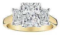 Carat of Lab Grown Diamonds "Past, Present, Future" Engagement Ring