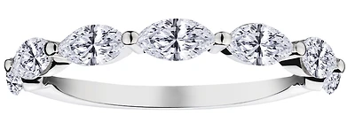 1.00 Carat of Lab Grown Diamonds Marquise Band, 14kt White Gold.....................NOW