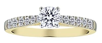.67 Carat of Lab Grown Diamonds Round Engagement Ring, 10kt Yellow Gold.....................NOW