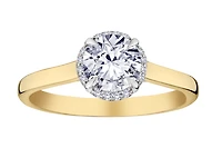 1.17+ Carat Of Lab Grown Diamond "Brilliant" Cut Ring, 10kt Two Tone.....................NOW