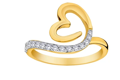 25 Carat of Lab Grown Diamonds Heart Ring