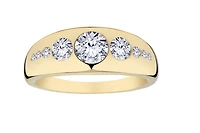 Carat Of Lab Grown Diamonds "Past, Present, Future" Ring