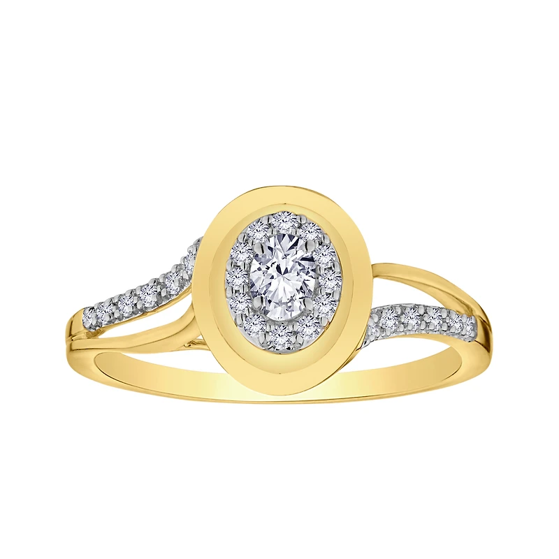 .27 Carats Of Lab Grown Diamond Ring, 10kt Yellow Gold.....................NOW