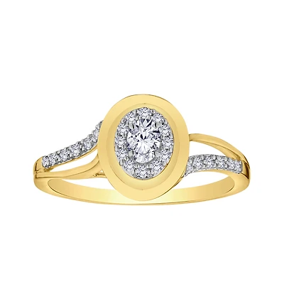 .27 Carats Of Lab Grown Diamond Ring, 10kt Yellow Gold.....................NOW