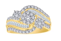 Carat Of Lab Grown Diamonds "Past, Present, Future" Anniversary Ring