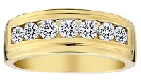 1.00 Carat of Lab Grown Diamonds Men's Ring, 10kt Yellow Gold.....................NOW