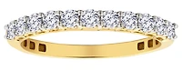 .50 Carat of Lab Grown Diamonds Half Eternity Ring, 10kt Yellow Gold.....................NOW