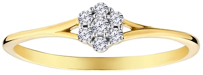 .10 Carat Of Lab Grown Diamonds Ring.10kt Yellow Gold.....................NOW