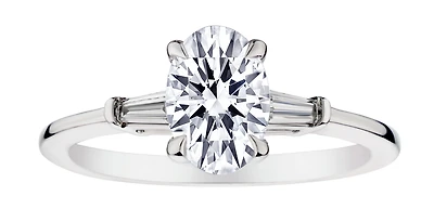 Carat of Lab Grown Diamonds "Oval" Cut Ring