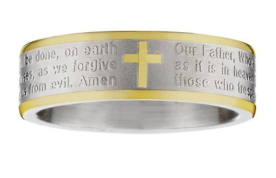 "Lords Prayer" Ring, Steel.....................NOW
