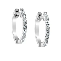 17 Carat of Diamonds Hoop Earrings