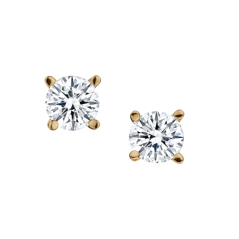 .25 Carat of Diamonds Stud Earrings, 10kt Yellow Gold.......................NOW