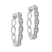 .20 Carat of Diamonds Earrings, 10kt White Gold...................NOW