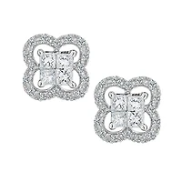 .35 CARAT DIAMOND STUD EARRINGS, 10kt WHITE GOLD....................NOW